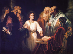 Menino Jesus com os Doutores no Templo