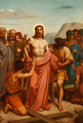 10ª Estação: Jesus é despojado das vestes