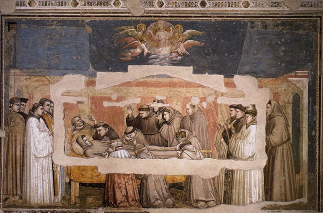 Morte de São Francisco de Assis - Giotto