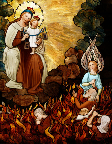 Nossa Senhora do Monte Carmelo e as Almas Santas do Purgatório