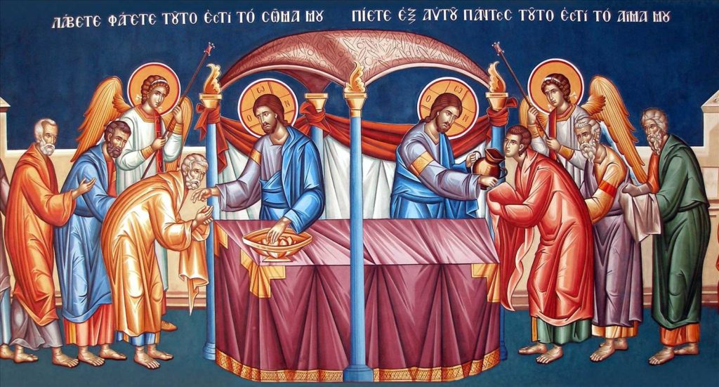 Ícone representando a Divina Liturgia